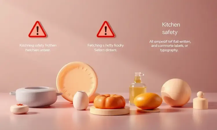 Ilustração 3D conceitual sobre erros frequentes ao utilizar a fritadeira elétrica para esquentar alimentos.